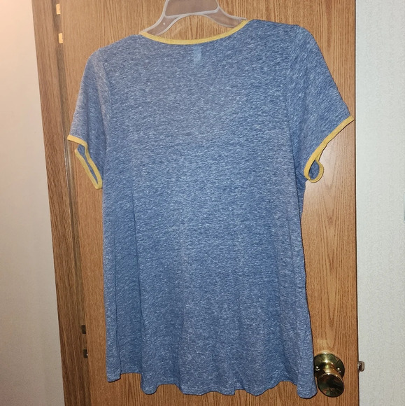 LuLaRoe XL Basic Blue Short Sleeve Tee - Picture 5 of 6